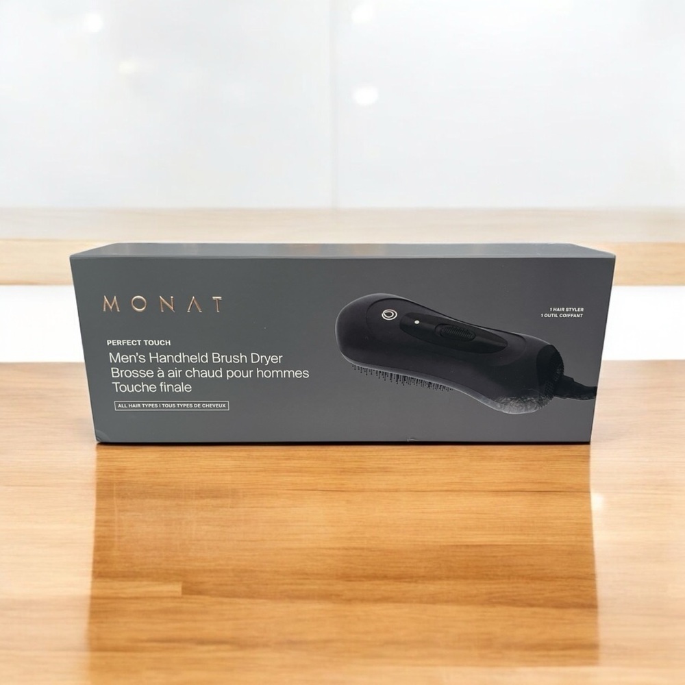 Monat Perfect Touch Men's Handheld Brush Dryer - Black